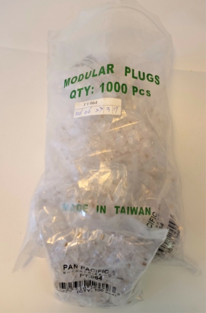 Pan Pacific pt064 Modular Plugs 1000ct