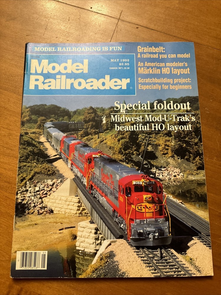 Model Railroader Magazine May 1992 Model Train Santa Fe HO Layout
