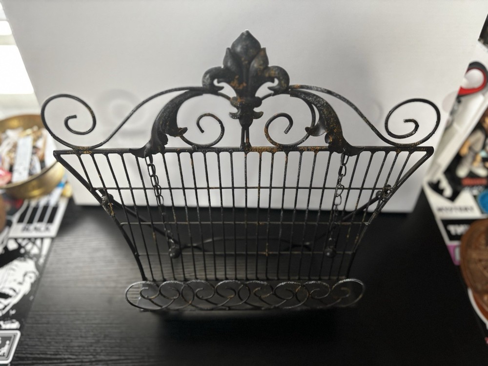 Antique Style Metal Book Stand With Weights