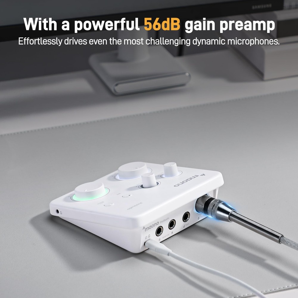 MAONO USB Audio Interface for PC: Interface with XLR Input 24-bit/192kHz Routing