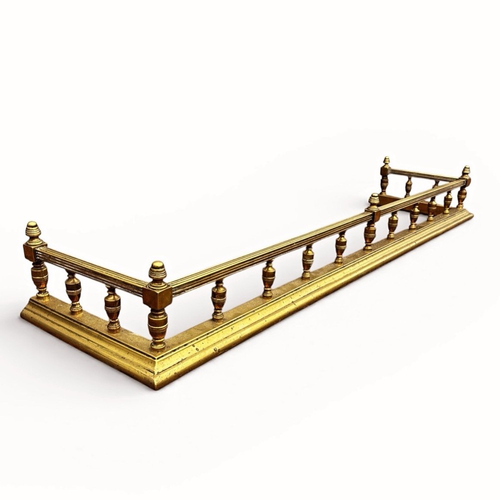 Victorian Brass Fireplace Fender