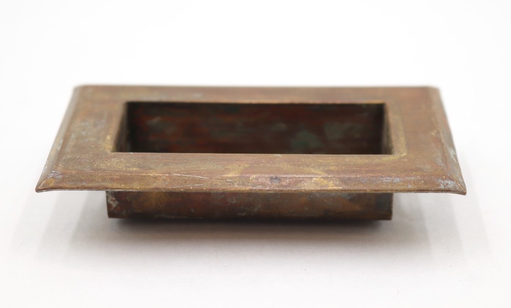 Vintage 3.25 in. Rectangular Brass Window Sash Lift