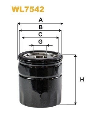 Oil filter  WL7542 WixFilter