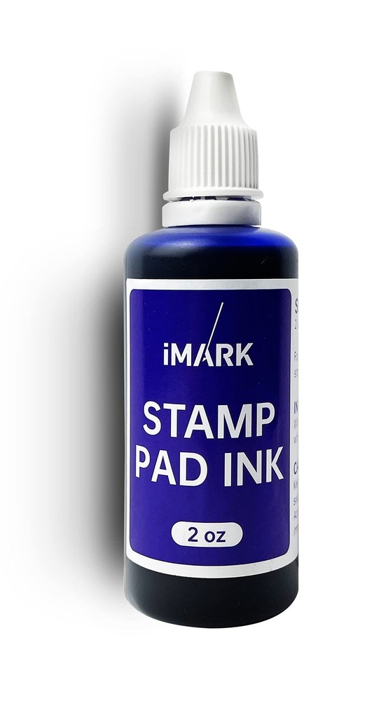 iMARK Premium Refill Ink for Self-Inking Stamps, Daters and 2 fl oz, Blue