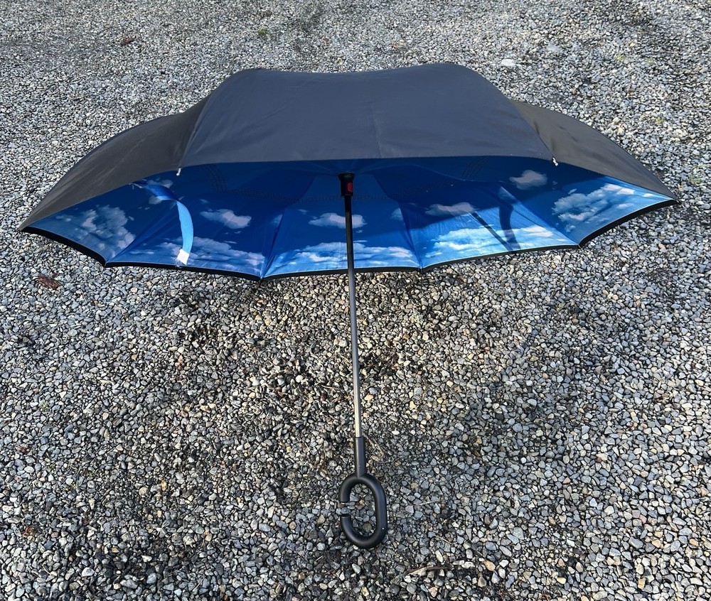 Inverted Blue Sky Umbrella. Great Shape
