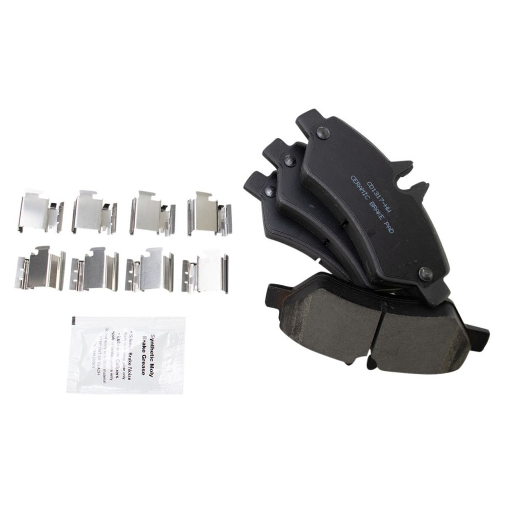 Front & Rear Ceramic Brake Pad & Coated Rotor Kit with Fluids for Sprinter