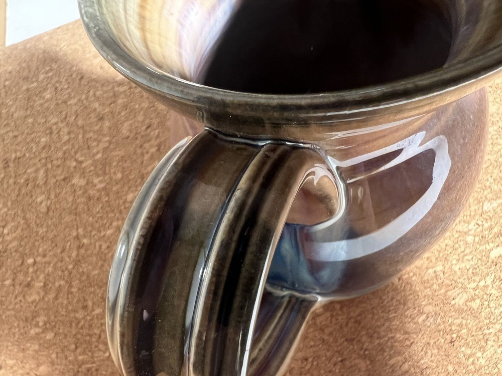 Gregg Olson Studio Stoneware Pitcher. Signed. 6” High