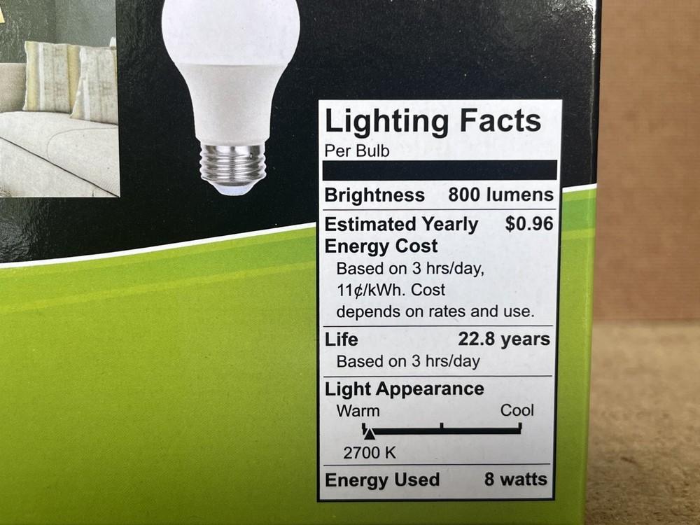 16 Pack Maxlite 8W LED Bulb = 60 watt replace A19 Soft White 2700K LED Light 60w