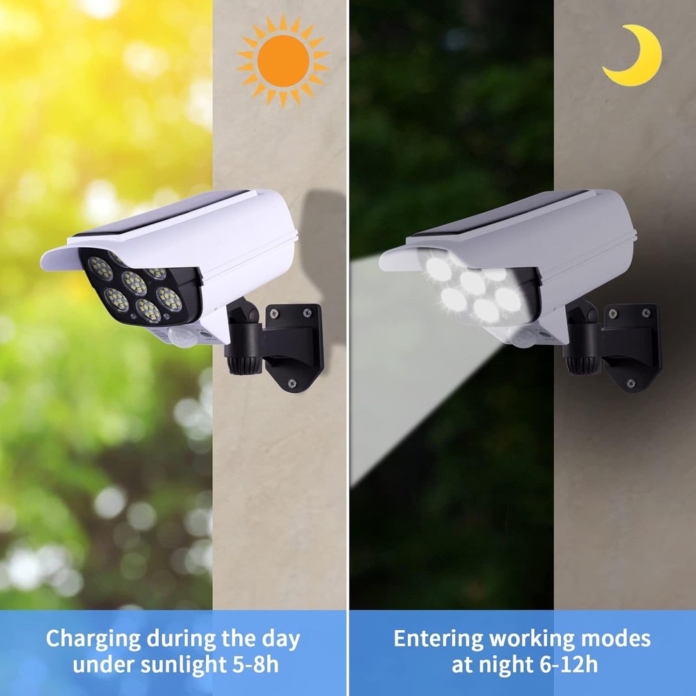 Solar Motion Sensor Wall Light Outdoor Garden Wireless 77 LED Security Spotlight