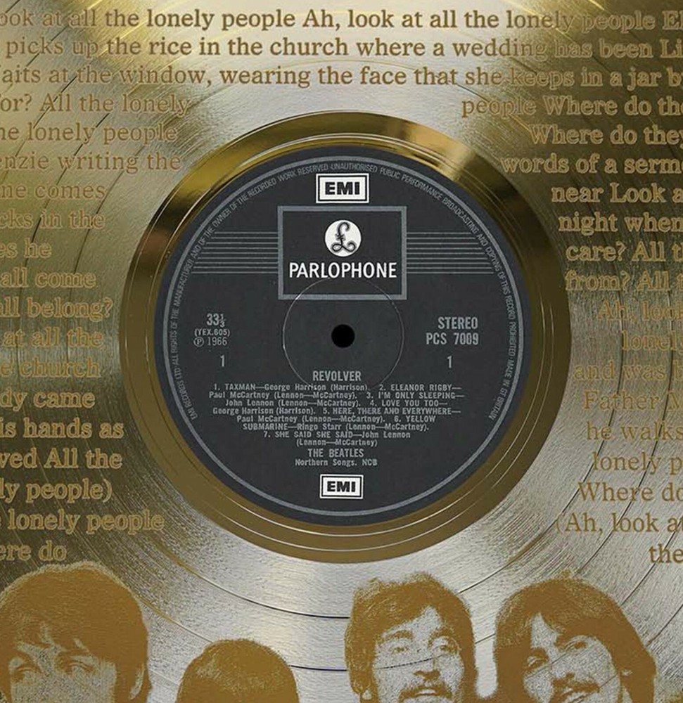 Beatles - Eleanor Rigby Framed Laser Etched LP Shadowbox