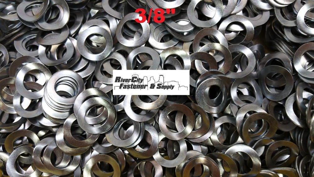 (50) 3/8" Steel Wave / Curved Washers Type A