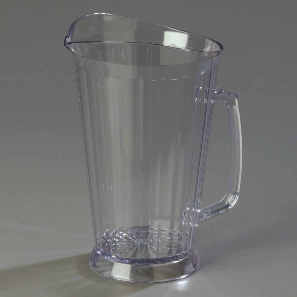 Crystalite Tall Pitcher Rounded Restaurant Catering Kitchen Plastic 60 Oz