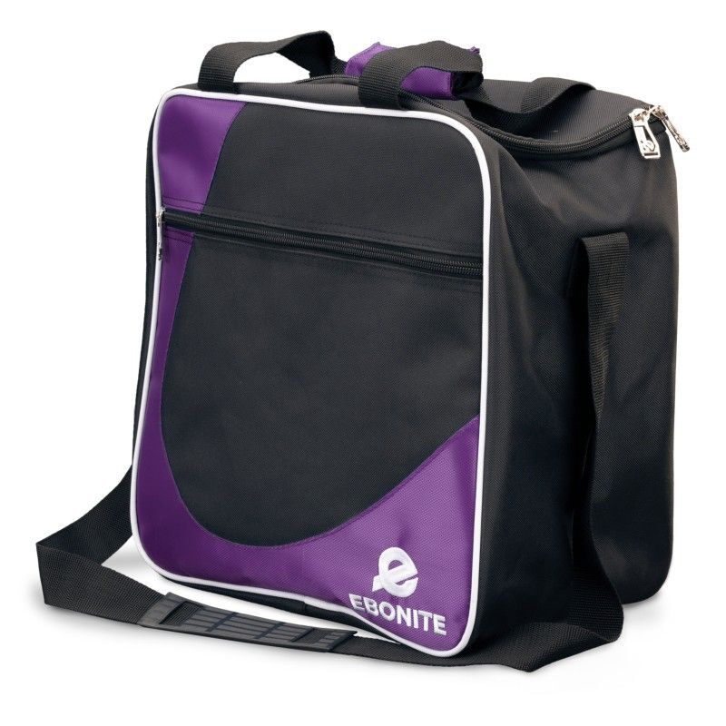Ebonite Basic Single Tote Bowling Bag Black/Purple