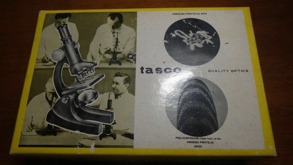 Vintage Tasco Microscope # 300XM #990-5 JUNIOR Microscope Kit