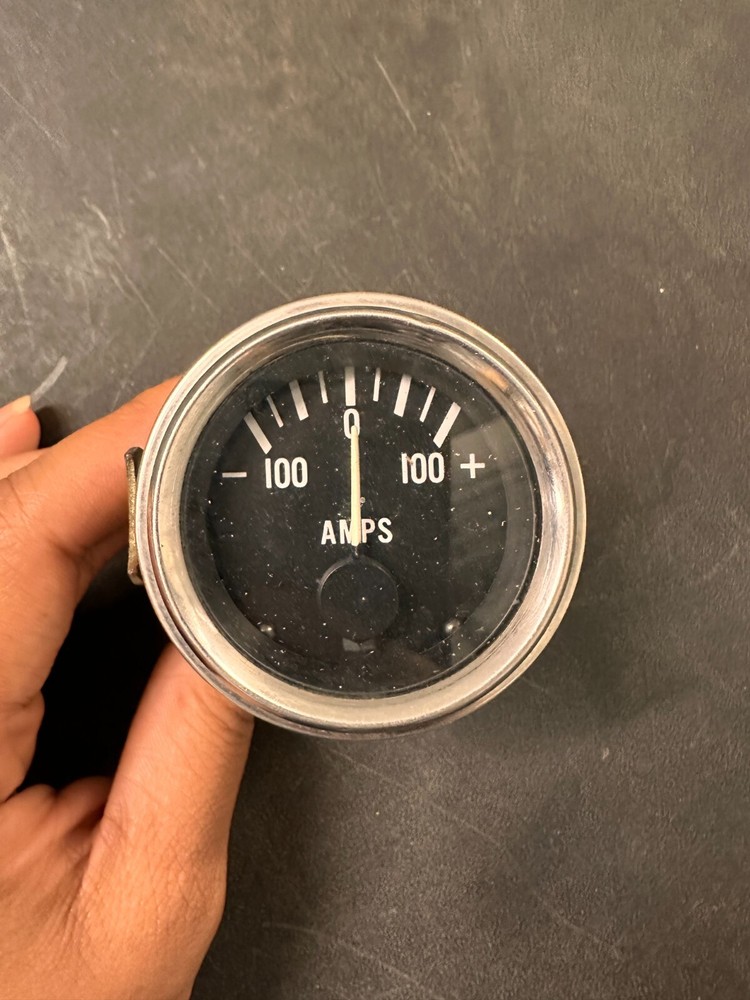 100-100 Amp Car Gauge 2" Analog Panel Meter - Vintage or Custom Dash