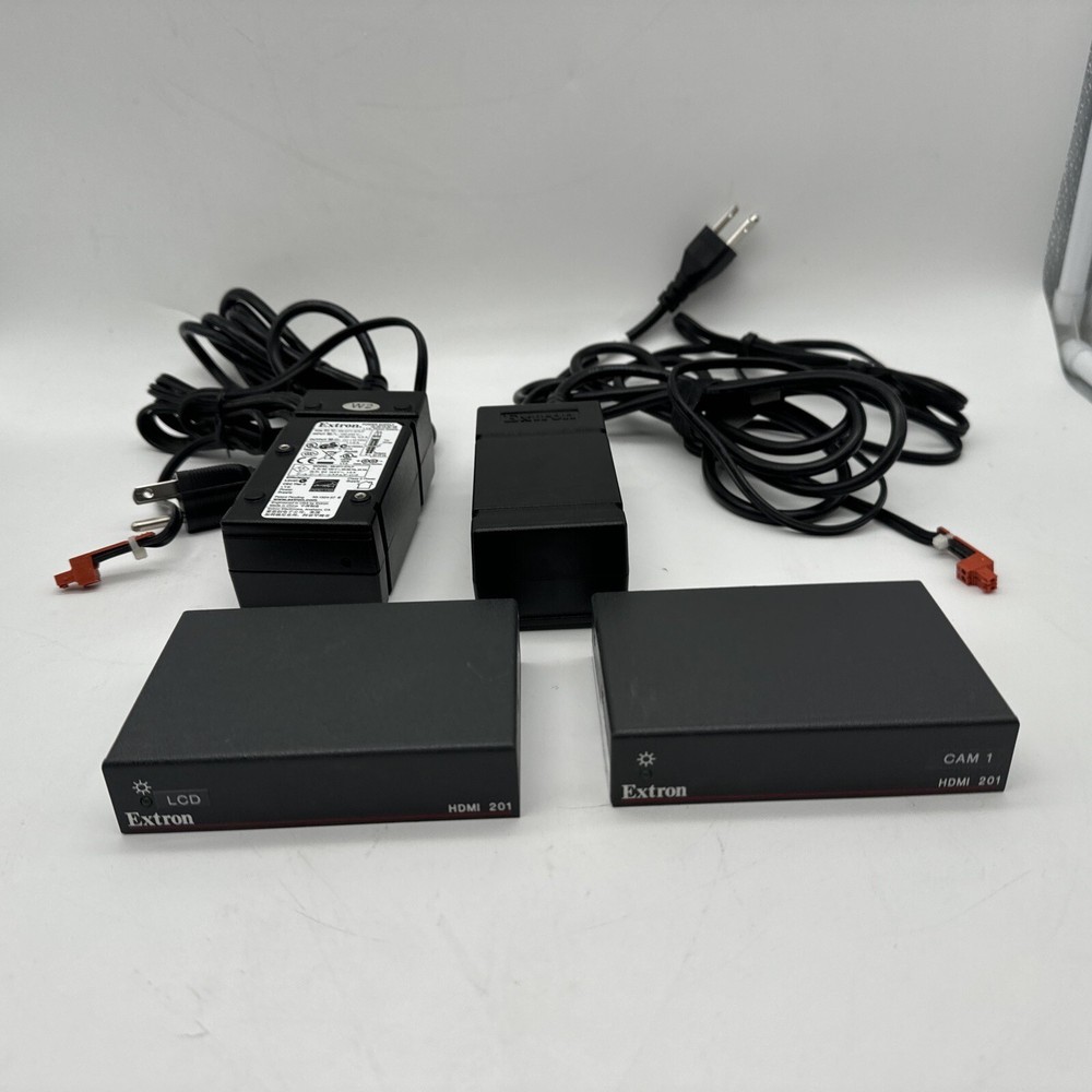 Extron Electronics DVI HDMI 201 Tx/Rx 60-806-01 Transmitter Receiver Set W/Power