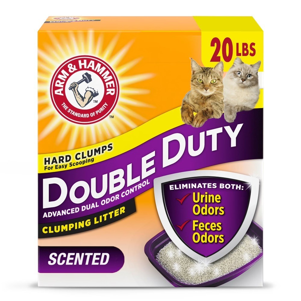 Advanced Odor Control Clumping Cat Litter for Multiple Cats, Scented, 20 Pound