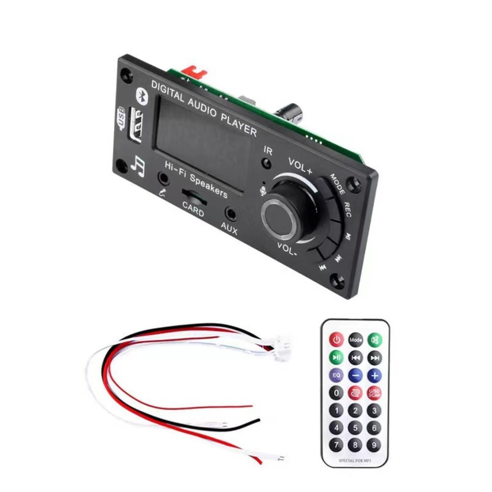 New Bluetooth MP3 Decoder Board 2*50W Amplifier Audio Player Car FM Radio Module