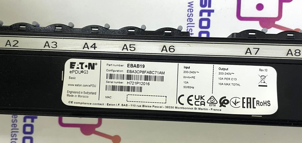 EATON EPDU G3 Power Distribution Unit EBAB19