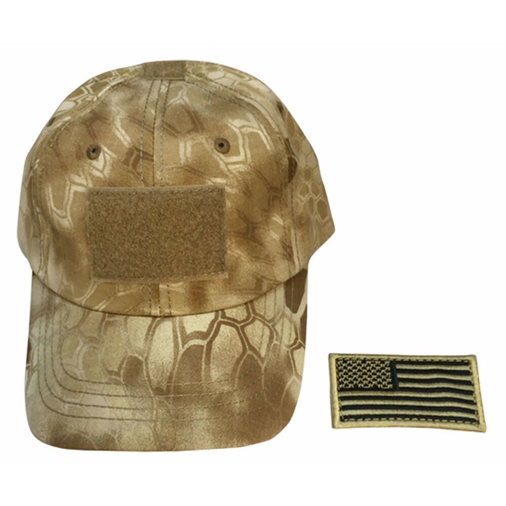 Military Hunting Tactical Cap Flag Patch - Kryptek Nomad