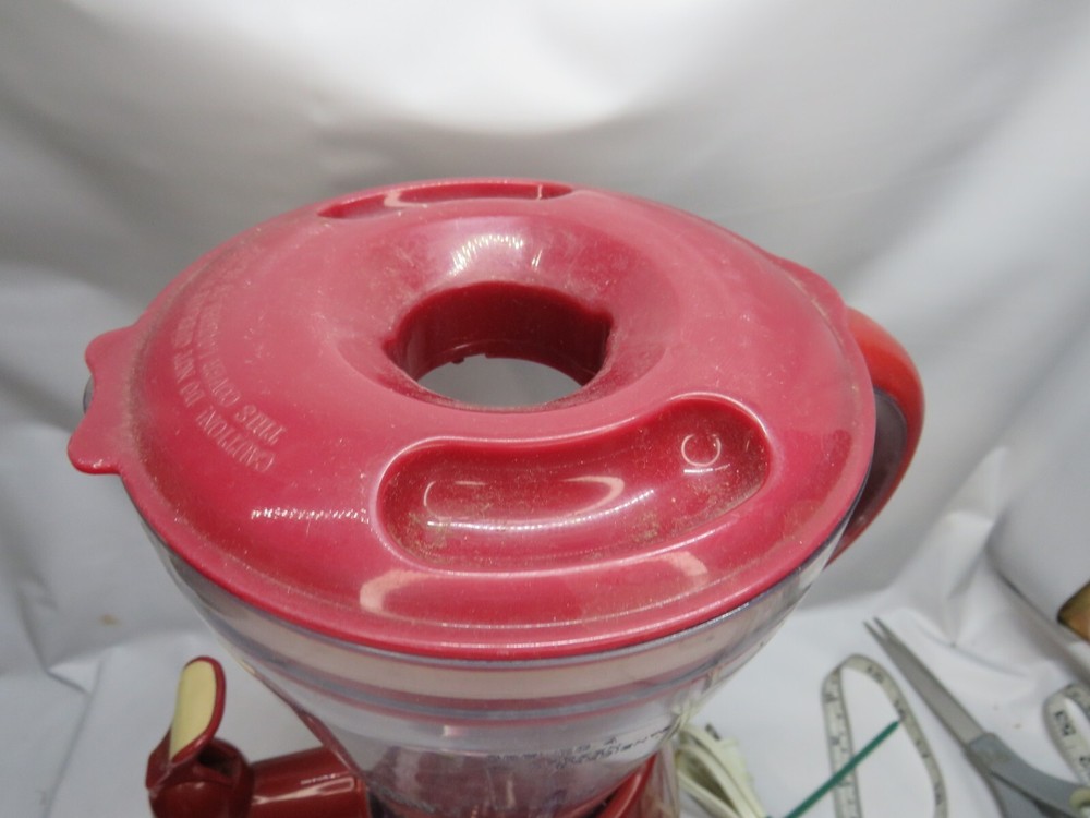 Cook's Essentials Red Smoothie Maker With Tamper Tool