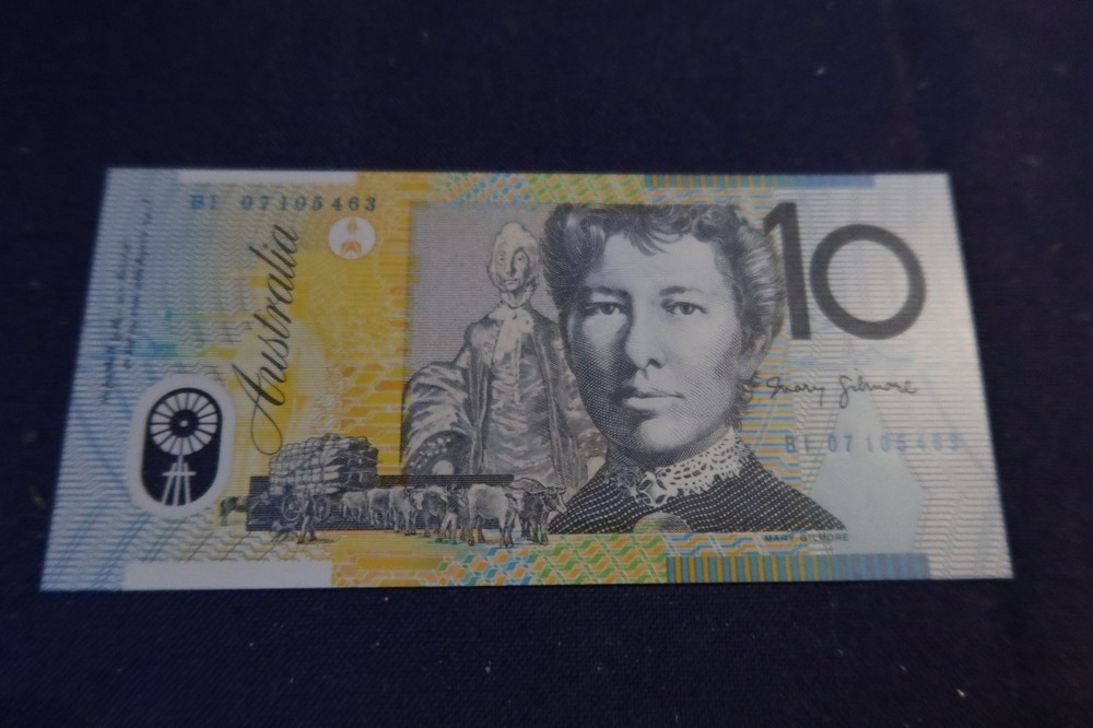 AUSTRALIA 2002-2009 POLYMER ISSUE, $10 P58d DATED 2007, STEVENS & HENRY - UNC
