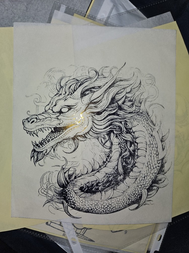 Pre Printed professional tattoo stencils