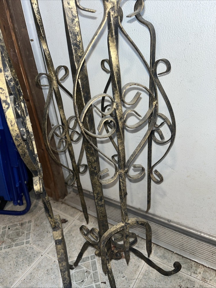 Raw Iron Customized Vintage Fireplace Tool 4 Piece Set