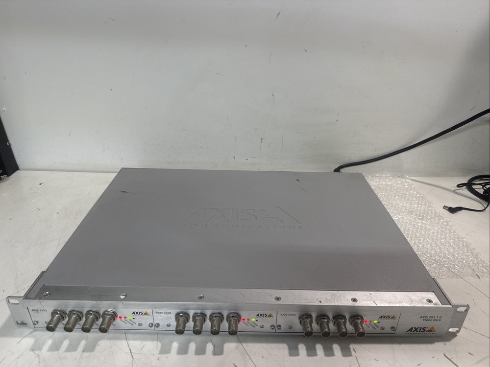 Axis 291 1U Server Rack High-Density Video Encoder Rack w/3 X 243Q 4 Ch blades