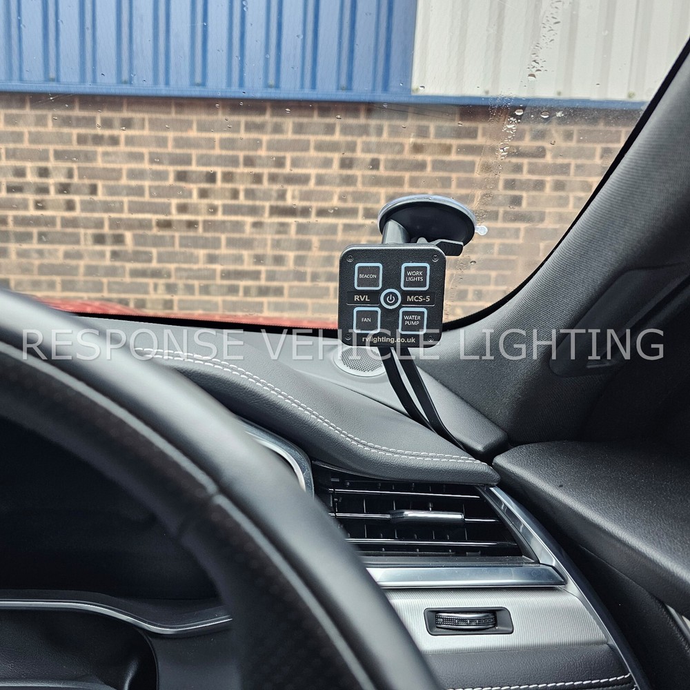 12v Switch Control Panel, Amber LED Light Bars Work Strobe Car Suction Cup Mount