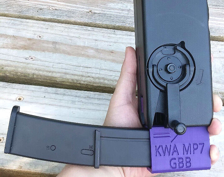 KWA MP7 Airsoft GBB Odin Speedloader Adapter (Purple)