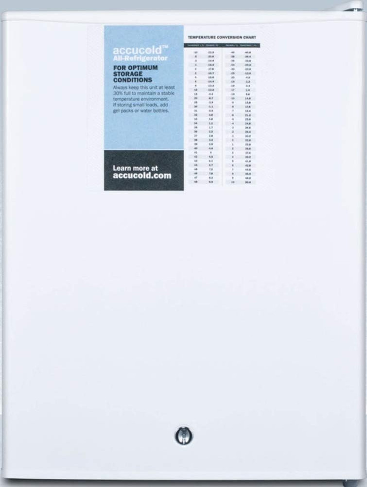 Compact Refrigerator - White Medical Mini Fridge, 2.4 Cu.Ft. Capacity- FF28LWHPR