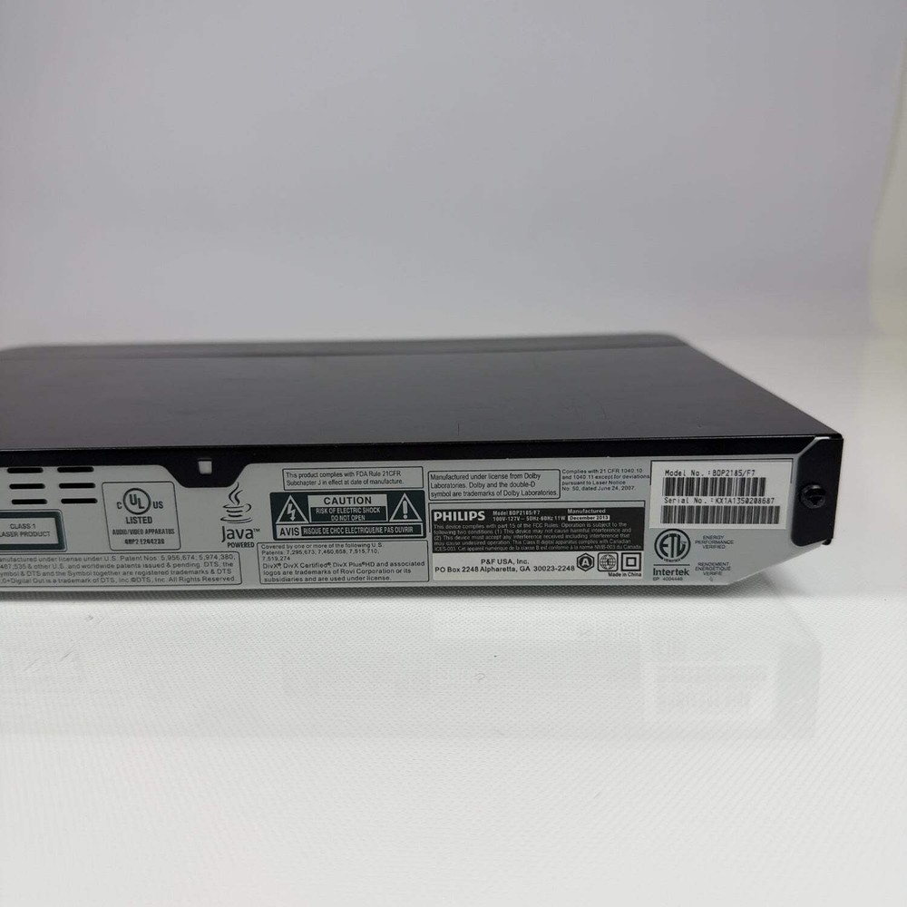 Broken Philips BDP2185&7 Digital Video Disc BDP2185&7 READ