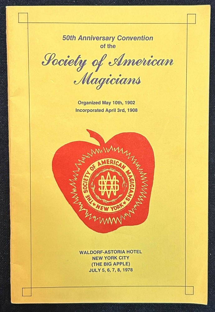 SAM 50th Anniversary Convention Program -1978