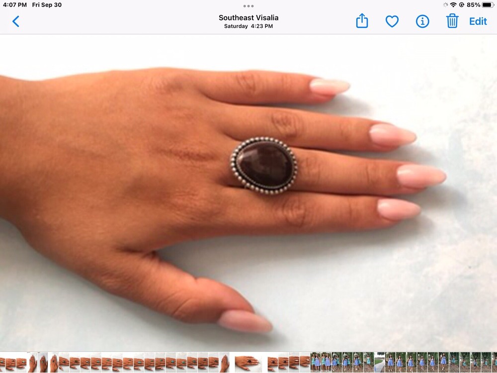 Handcrafted Natural Ethiopian Opal Ring, Sterling, Size 8