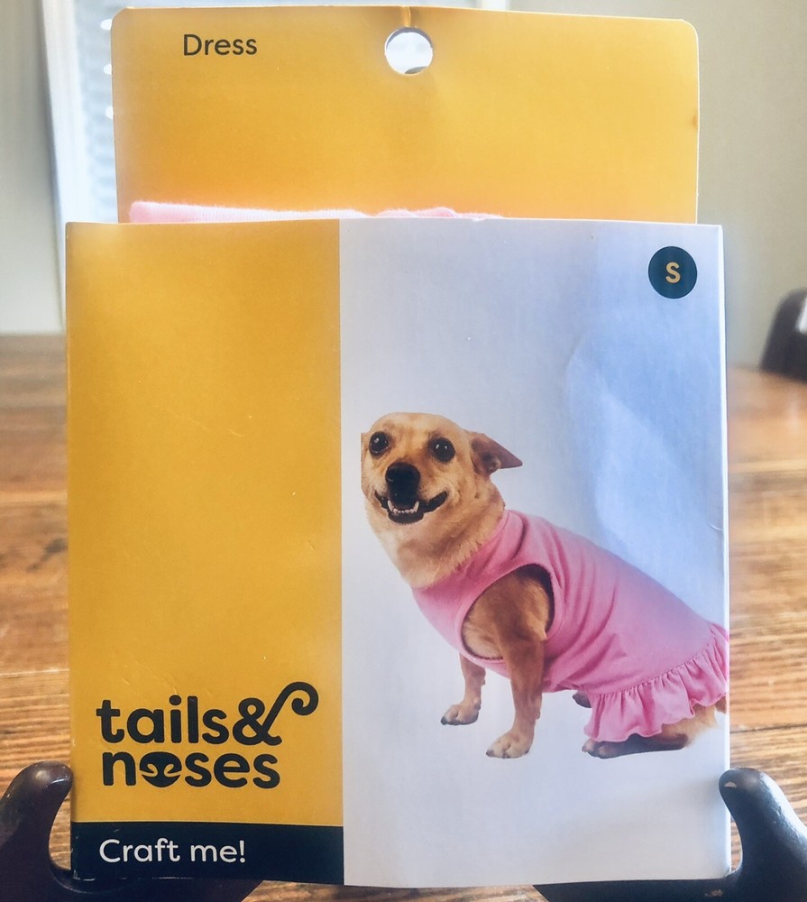 Tails & Noses Pet Pink Basic Dress Small