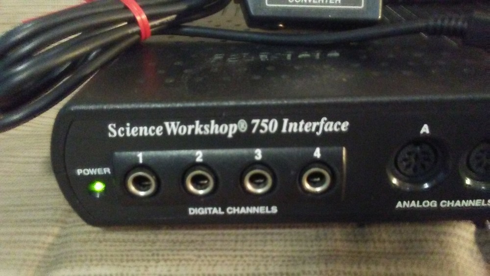 Pasco Scientific Workshop 750 Interface USB CI-6759A w/POWER ADAPTER/USB CABLE