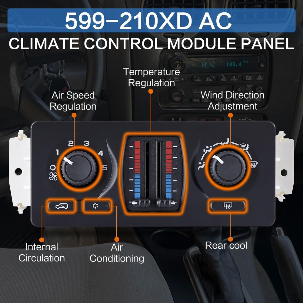 599-210XD Climate Control Module Chevy GMC 2003-2007 Heater Panel