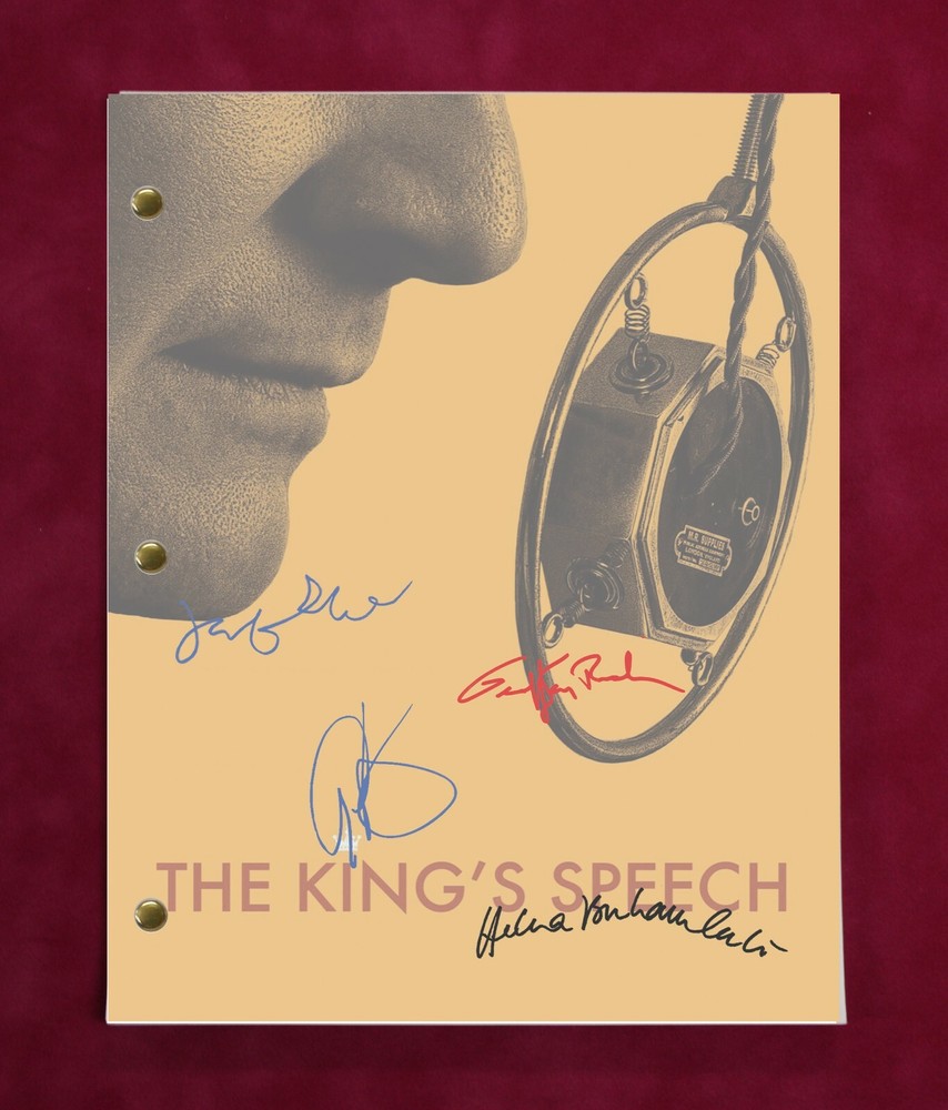 The King's Speech with reproduction signatures