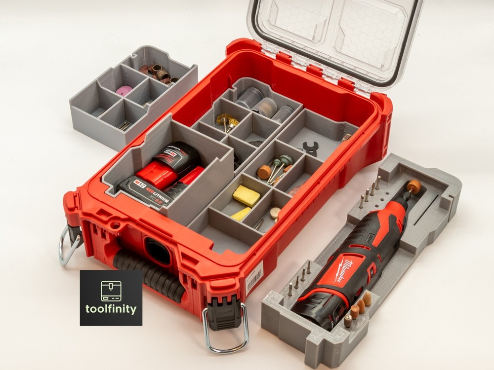 Milwaukee Packout Insert for 2460-20 M12 Rotary Tool (Insert Only)