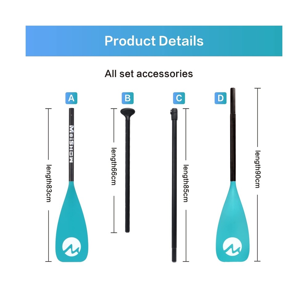 SUP Paddle Board Paddle - Adjustable Paddleboard Paddle Oar 4-Piece Floating ...