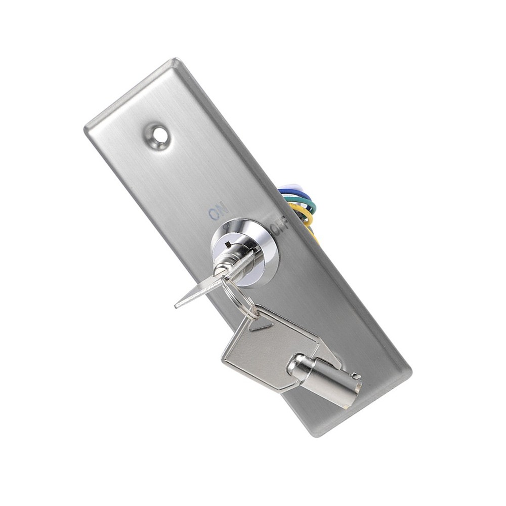 Key Switch Lock On/Off Exit Door Lock Emergency Door Release SPST with 2 Key