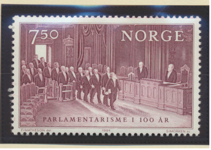 Norway Stamp Scott #854, Mint Hinged