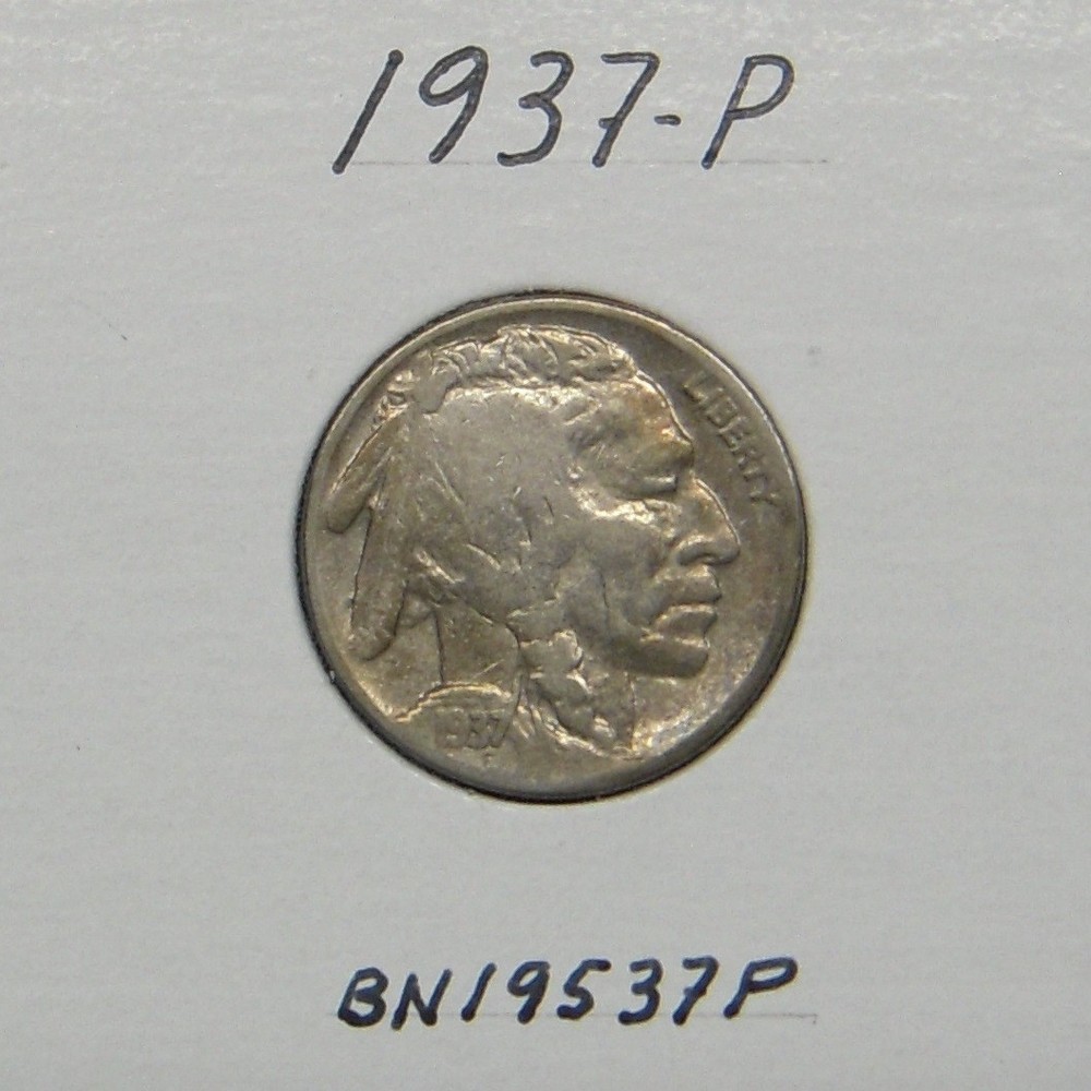 1937-P Buffalo nickel