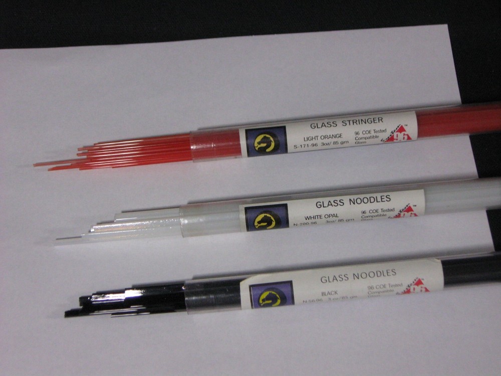 96 COE STRINGER/NOODLE PACK: UROBOROS BLACK, ORANGE, + WHITE