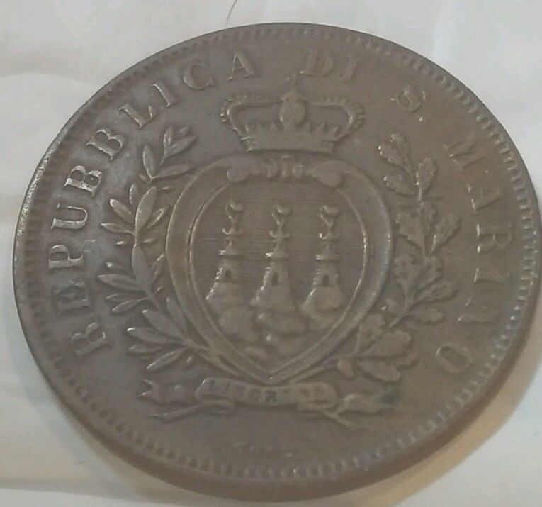 San Marino 1875 10 Centesimi