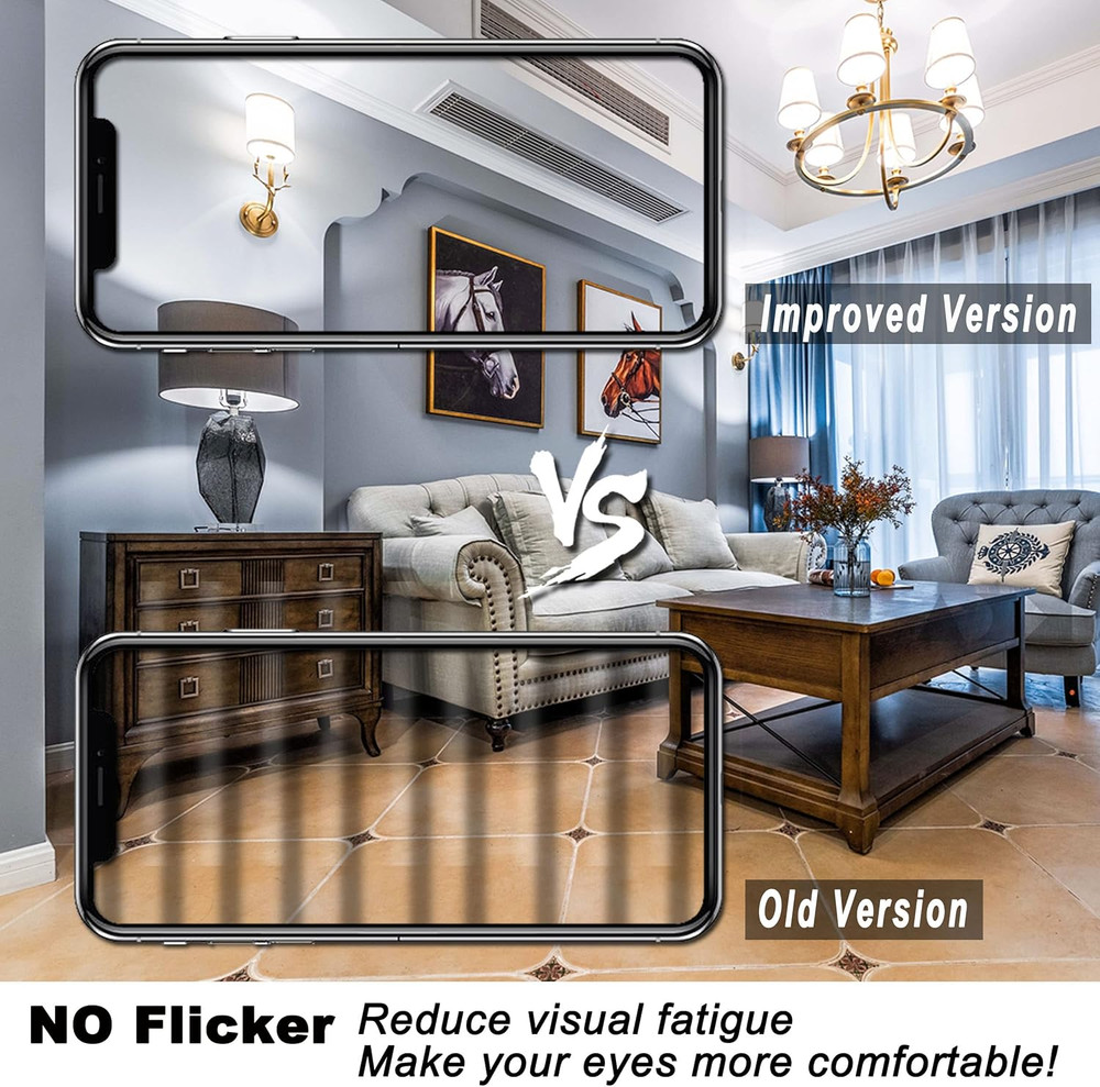 Dimmable E12 Led Bulbs 6000K Daylight White 5W,Replace 40 Watt E12 Halogen Equiv