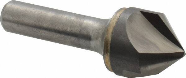 Hertel 1" Head Diam, 1/2" Shank, 3 Flute 90� Solid Carbide Countersink Bright...