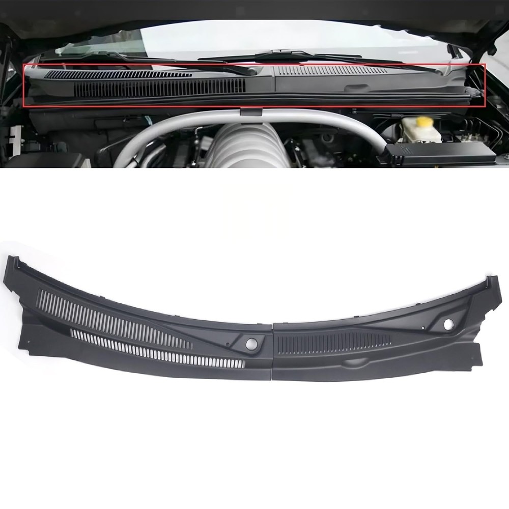 GSRECY Outer Windshield Wiper Cowl Grille Cover Panel Compatible with Compatible