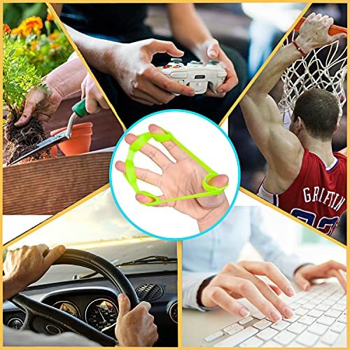 Finger Exerciser, Grip Strength Trainer Relieve Pain, 6-Pack